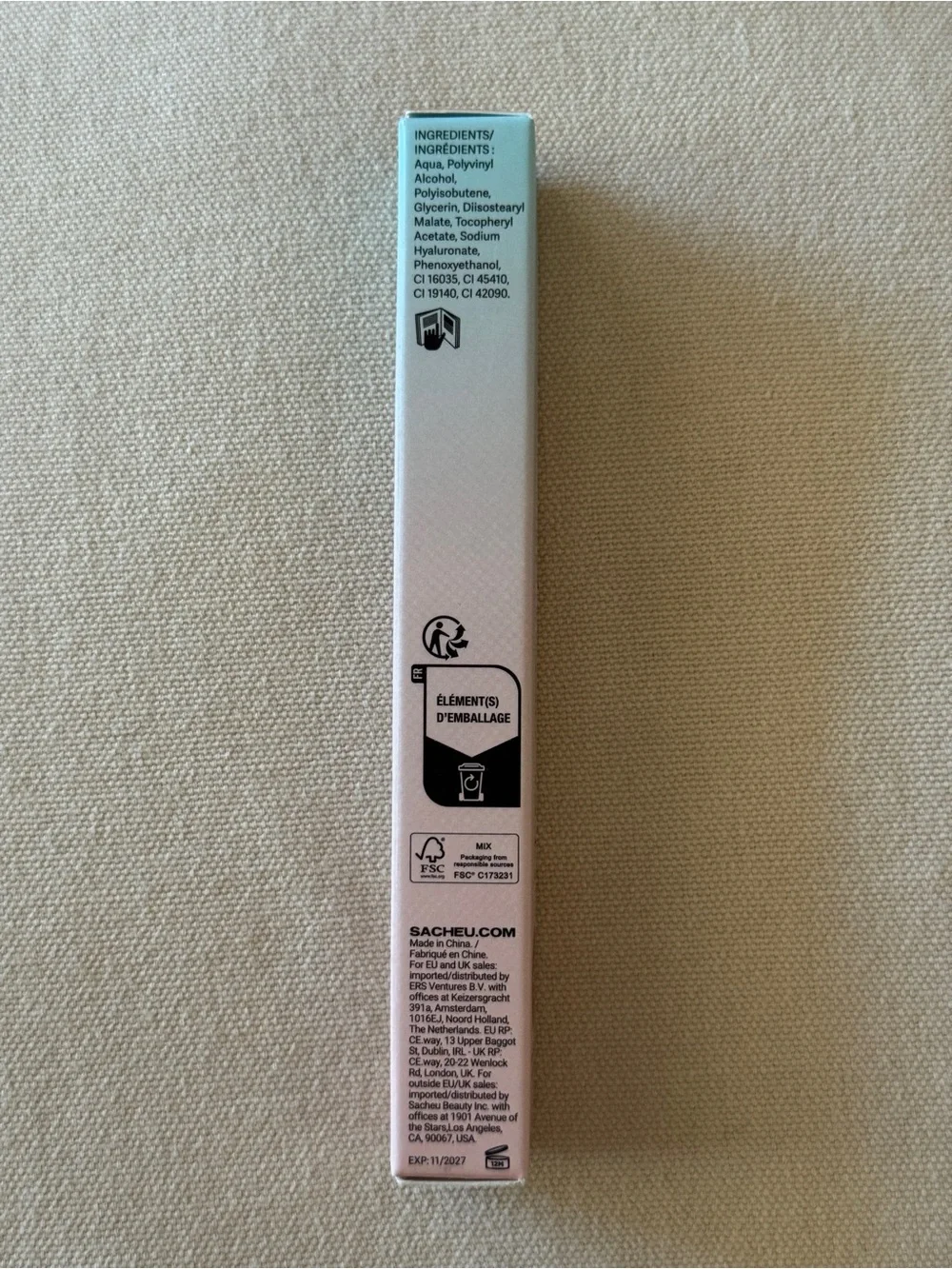 Sacheu Peel-Off Lip Liner Stay-N in 01 nOOHde NIB NWT